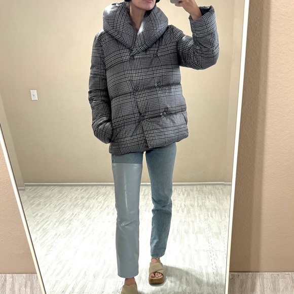 Jason Wu Plaid Puffer Coat - Picture 6 of 15